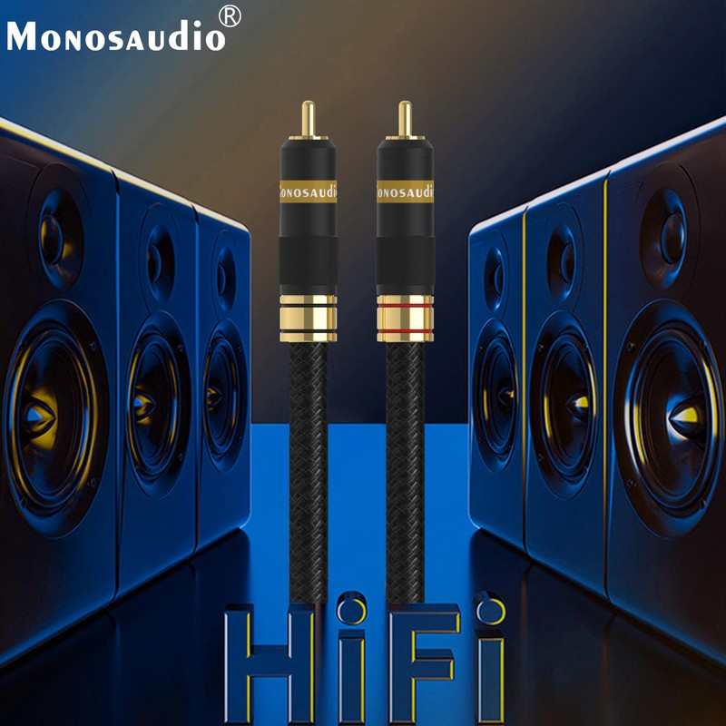 Monosaudio A202R Heavy Duty RCA Phono Cable - Pure Copper