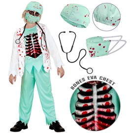 Widmann 05768 Zombie Chirurg Costume Size 11/13 Years