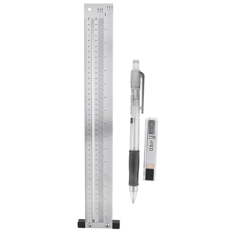 Ultra Precision Marking Ruler Stainless Steel Woodworking Scribing Ruler Gauging