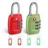 TSA Luggage Locks, 2 Pcs 3 Digit Combination Padlock, Travel