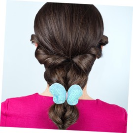 PACKOVE 6Pcs Bowknot Hair Scrunchies with Sequin Decoration Elastic Lightweight Hair Ties for Cloth Ponytail Holders in Multi Colors for Parties and Daily Use