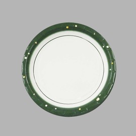 Paperware U-7DP Design Paper Plates, Extra Volume, 100 Sheets, 6.7 inches (17 cm), Polka Dot Pattern, Nursing, Lunching, Parties, Made in Japan