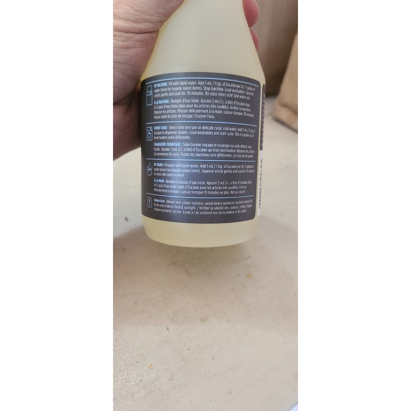 Eucalan Concentrated Laundry Detergent 16.9 Oz Bottle Scent Free