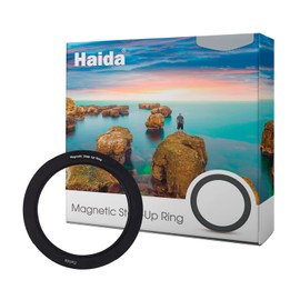Haida Aluminum Alloy Material Filter Adapter Step-Up Ring 52mm to 77mm for Magnetic Filters Small Lenses Can Use Large Filter