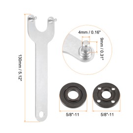 sourcing map 2pcs Angle Grinder Nut Angle Grinder Wrench Lock Nut Pin Replacement Spanners for Angle Grinder Table Grinder