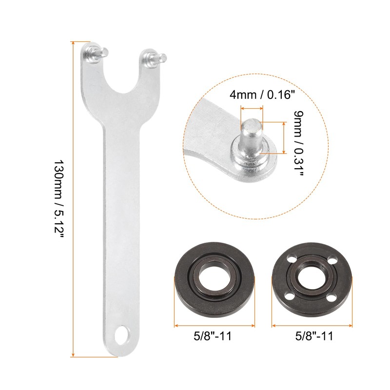 sourcing map 2pcs Angle Grinder Nut Angle Grinder Wrench Lock