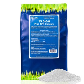 Supply Solutions Calcium Nitrate 15.5-0-0 + 19% Ca | Fast-Acting Water Soluble Fertilizer Prevents Blossom End Rot - Boosts Growth & Yield for Vegetables, Fruit, Gardens & Hydroponics (25 Pounds)