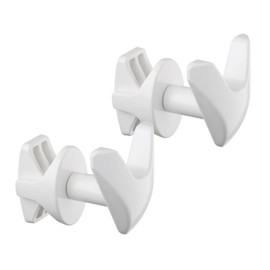 1 Paar VIP-Handtuchhalter ohne Bohren für das Badezimmer, selbstschraubend am Badheizkörper, ohne Löcher – Hergestellt in Italien.