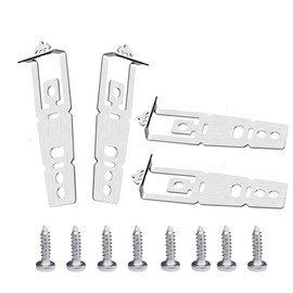 4-Pack WD01X27759 Dishwasher Mounting Bracket, Compatible with GE Dishwashers, Stainless Steel Bracket with Screws, Dishwasher Accessories for Countertop & Cabinet Installation