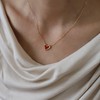 UniLogue Preference Exquisite Design Dainty Red Heart Choker Chain for
