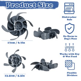 Wisebom 2 Stück Hundenapf Slow Feeder, Anti Schling Napf Hund Silikon Slow Feeder Hundenapf Einfügung Hunde Langsamer Fressnapf für Hunde und Katzen, Entlastet die Verdauung
