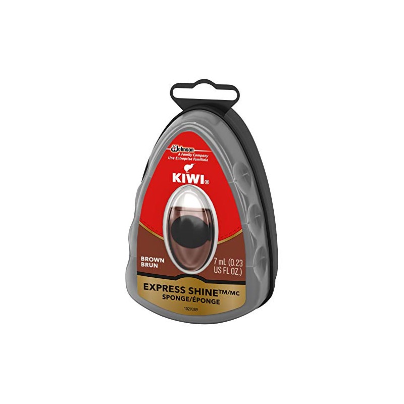 KIWI Express Shine, Instant Shine Sponge, Brown 0.23 oz (Pack