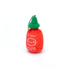 100% Soft Sriracha Plush Charm Keychain