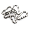 M5 3/16" 304 Stainless Steel Spring Snap Link Hook, Loaded