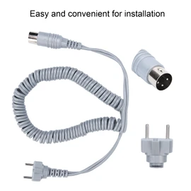 Cable de Alimentación del Cable de la Pieza de Mano del Taladro de Uñas, Pieza de Repuesto para la Máquina de Manicura Y Pedicura Herramienta de Accesorios de la Máquina de Taladro de Uñas,(Gris)