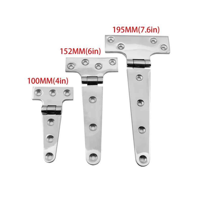 RANYUSS 2PIECES Stainless Steel 316 Heavy Duty Marine Grade T