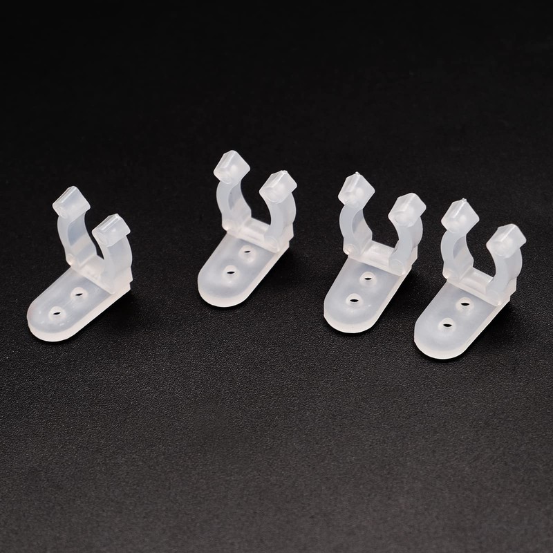 mxuteuk 100pcs 1/2 Inch LED Rope Light Clips Holder with