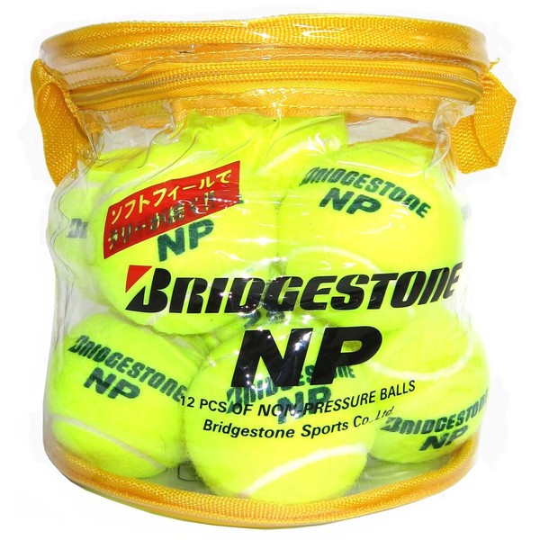Bridgestone BBA46BT Non-Pressure Tennis Balls, Pack of 12