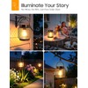 KOOPER Metal Solar Lanterns Outdoor Waterproof, 2 Pack Brighter Hanging