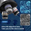 Stereo-microscopes-40-1600X Magnification,Biological Educational Microscope for Students,with Phone Clip,Biological Specimen and