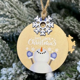 Christmas Ornaments 2024, Christmas Countdown Calendar 2024, Christmas Countdown Christmas Tree Decoration, 25 Days of Christmas Countdown, Wooden Christmas Countdown Ornament, Countdown To Christmas