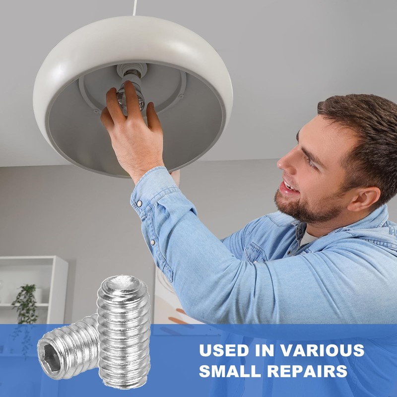PATIKIL 50 Pcs Hex Socket Grub Screw, M2.5x4mm Flat Point