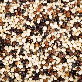 Aiva Bolivian Royal Quinoa, Three-Color Mix, Bulk Whole Grain, 4 lb Bag | Natural Protein-Rich Quinoa for Cooking, Salads & Healthy Recipes