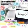KoogeL Index Cards Pack of 300 Presentation Cards, Metaplane Cards,