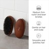Diane Reinforced Boar Bristle Military Wave Brush for Men and