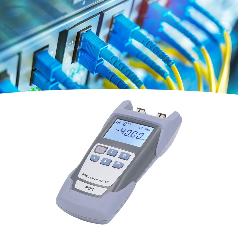 PON Optical Power Meter Fiber Port Checker Red Light Test