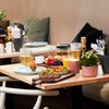 Point Virgule Walnut Wood Serving Board with Handle, Perfect for