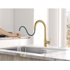 AguaStella AS60BG Brushed Gold Kitchen Sink Faucet with Pull Down