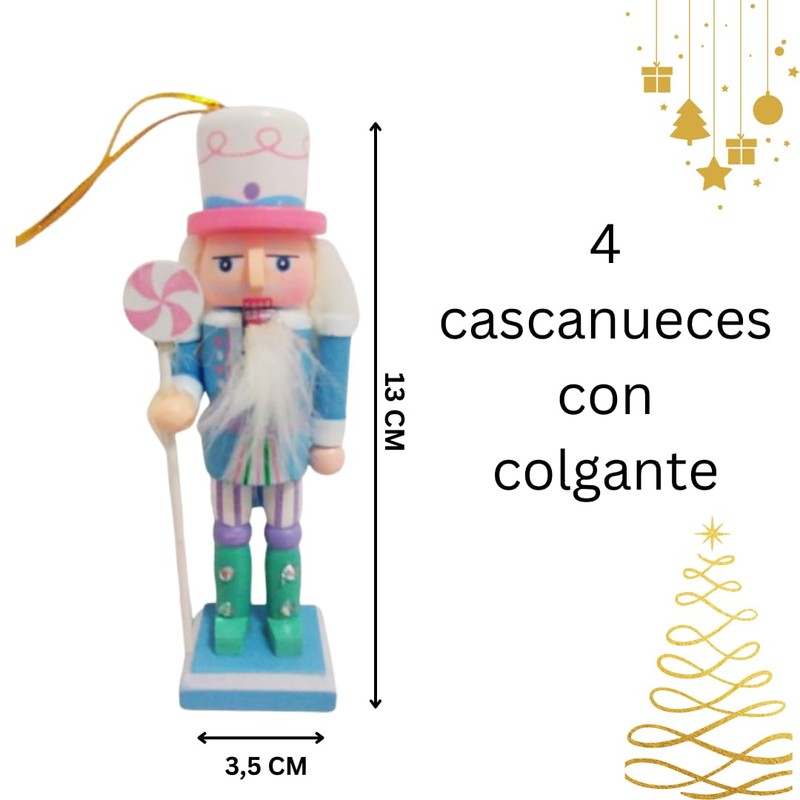 4 Nutcrackers (Pastel)