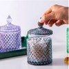 TK.Felly Glass Trinket Container with Lid Tabletop Stylish Seasoning Storage
