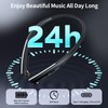 LHKLUK Neckband Bluetooth Headphones, Wireless Retractable Headset with Mic, IPX5