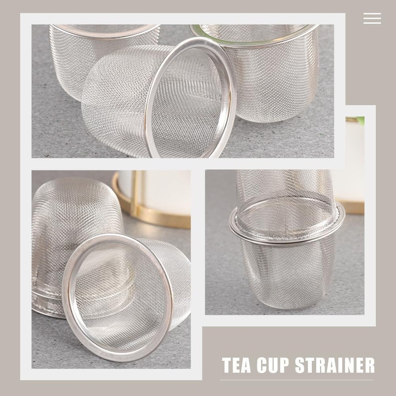 Silver Stainless Steel Tea Infuser Mesh Strainer, Teapot Replacement Mesh