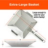 Heavy-Duty Stainless Steel Grill Basket – 12" x 13.75" BBQ