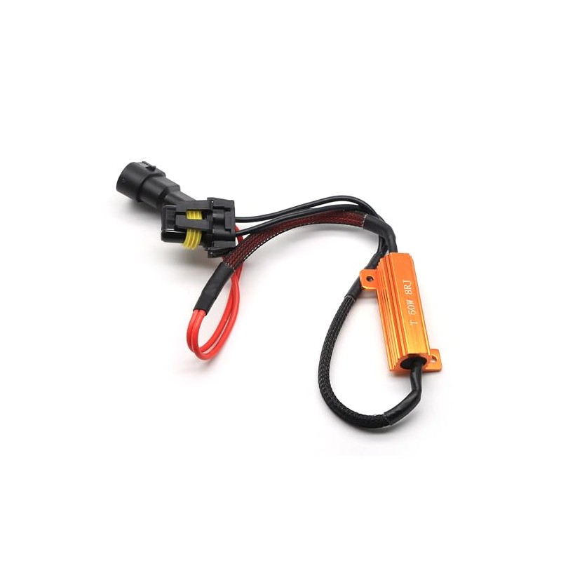TECHMAX 9005 9006 9012 H10 LED Fog Light Resistor Kits,Anti