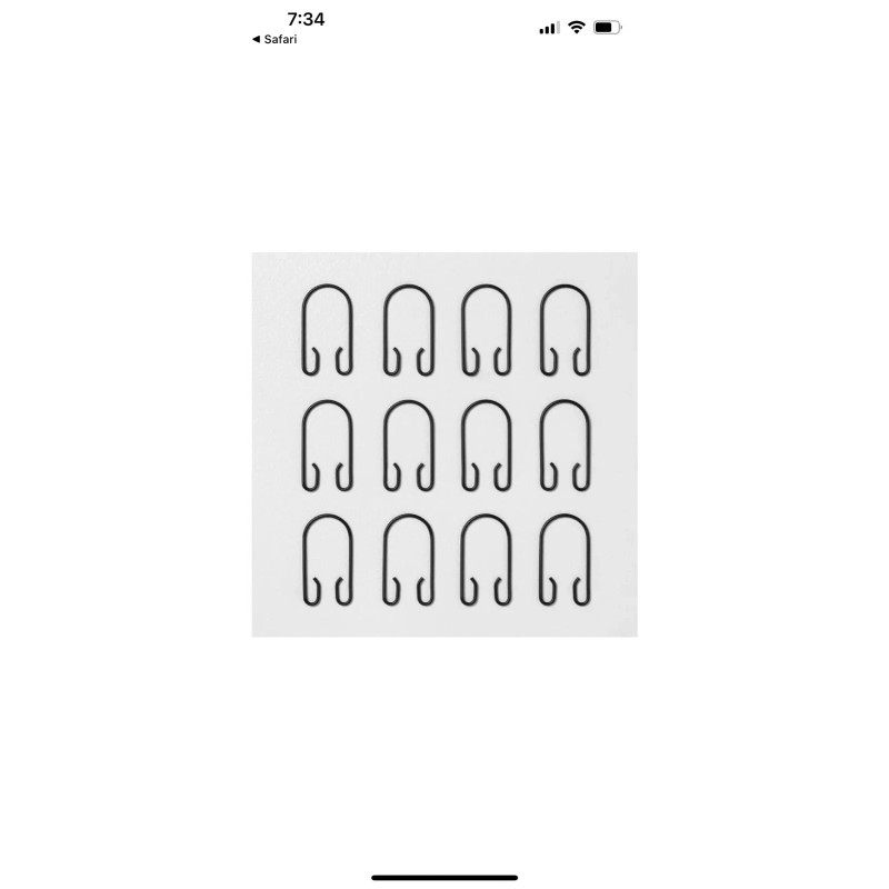 Hearth and Hand w/ Magnolia Shower Curtain Stainless Steel Rings