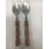 Lifetime OLD HOMESTEAD Stainless Wood Handle TEA SPOON 5”