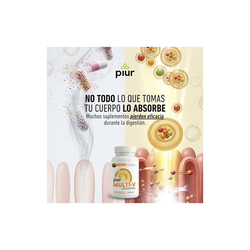 Piur Multi V Multivitamínico Liposomal para Mujer - 30 Capsulas