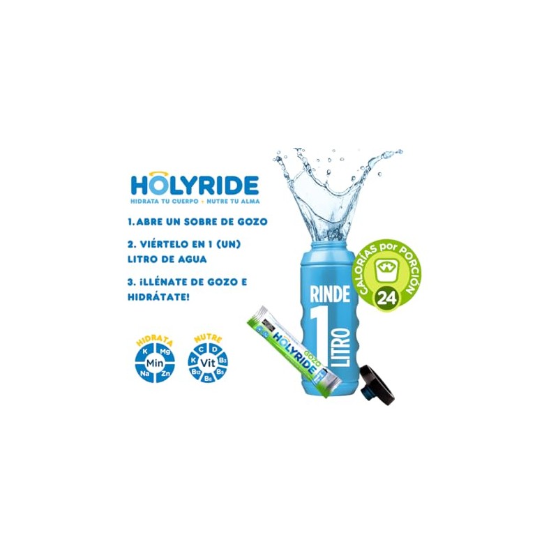 Vitaminas y Electrolitos - Holyride - Sabor GOZO (9 unidades)