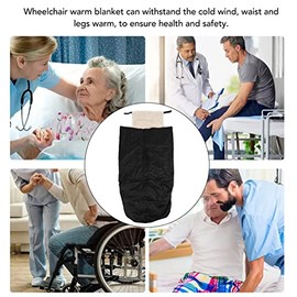 Wheelchair Blanket, Waterproof Wheelchair Cover Thickened Oxford Cloth Wheelchair Cozy Double Layer Wheelchair Warm Covers