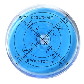 r_planning Large Level Tilt Measuring Round Blue 2.6 inches (66 mm)