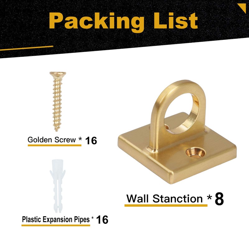 Wall Screw Mount Crowd Control Stanchions Safety barriers Hanging Circle