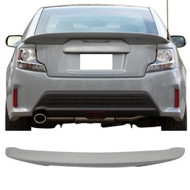 Trunk Spoiler Compatible with 2011-2016 Scion tC, Factory Style ABS Unpainted Black Boot Lip Deck Lid Rear Spoiler Wing Available by IKON MOTORSPORTS, 2012 2013 2014 2015