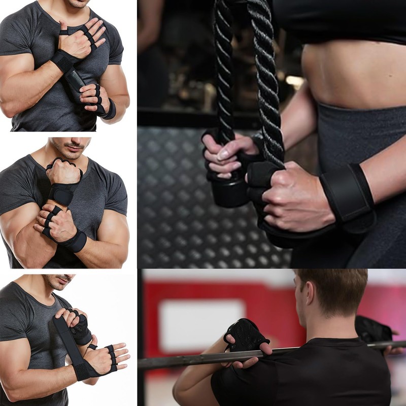 Power Grip, Training Gloves, Weightlifting, Muscle Training, Wrist Strap, Wrist