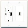 RiteAV Custom HDMI Wall Plate 1 Port - USB A+C