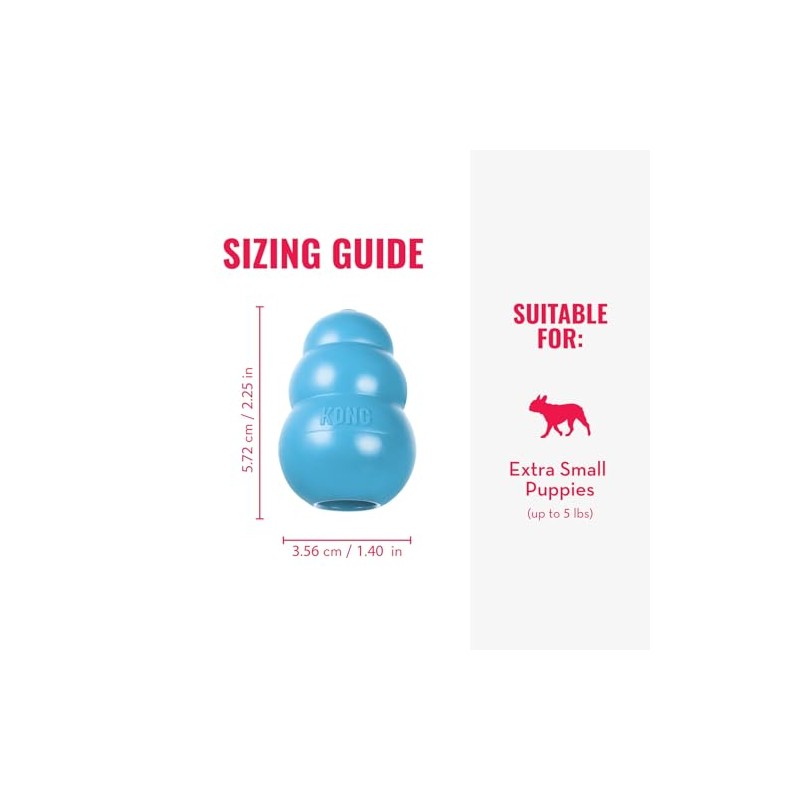 Kong Juguete para Cachorros, extra pequeño (El Color puede Variar)