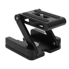 Topiky Z Flex Tilt Tripod Head, Aluminium Alloy Folding Z Shape Tilt Pan Head Quick Release Plate Bracket for DSLR Camera Camcorder Tripod Slider Rail